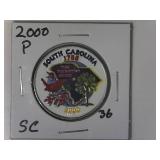 2000-P SC Colorized State Quarter