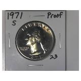 1971-S Proof Washington Quarter