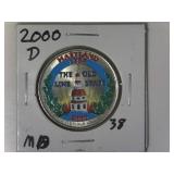 2000-D MD Colorized State Quarter