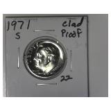 1971-S Proof Roosevelt Dime