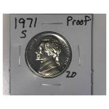 1971-S Proof Jefferson Nickel