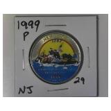 1999-P NJ Colorized State Quarter