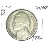 1943-D 35% Silver Jefferson Nickel