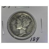 1937 Mercury Dime