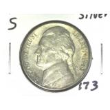 1943-S 35% Silver Jefferson Nickel