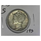 1945-S Mercury Dime