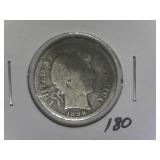 1899 Barber Dime