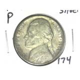1944-P 35% Silver Jefferson Nickel