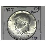 1967 40% Silver Kennedy Half Dollar