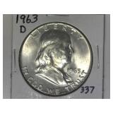 1963-D Franklin Half Dollar
