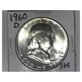 1960-D Franklin Half Dollar