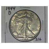 1944-D Walking Liberty Half Dollar