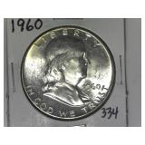 1960 Franklin Half Dollar