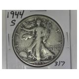 1944-S Walking Liberty Half Dollar
