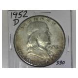 1952-D Franklin Half Dollar