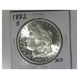 1882-S Morgan Silver Dollar
