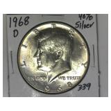 1968-D 40% Silver Kennedy Half Dollar