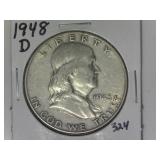 1948-D Franklin Half Dollar