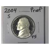 2004-S Proof Peace Jefferson Nickel