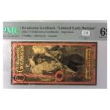 2025 PMG  69 Superb Gem Unc  3 Gold Back Goldback