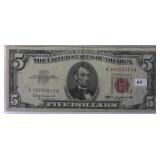1963 $5 Red Seal United States Note
