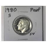1980-S Clad Proof Roosevelt Dime