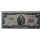 1953 A $2 Red Seal United States Note