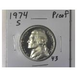 1974-S Proof Jefferson Nickel