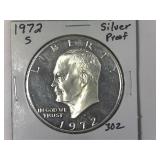 1972-S 40% Silver Proof Ike Dollar