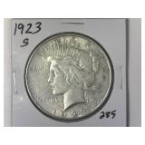 1923-S Peace Silver Dollar