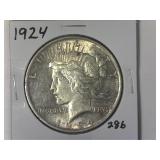 1924 Peace Silver Dollar