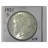 1921-D Morgan Silver Dollar