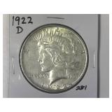 1922-D Peace Silver Dollar