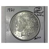 1921 Infrequent Reeding Top 100 Morgan Silver