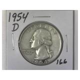 1954-D Washington Quarter