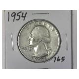 1954 Washington Quarter