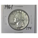1961 Washington Quarter