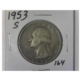 1953-S Washington Quarter