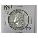 1961-D Washington Quarter