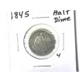 1845 Half Dime