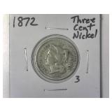 1872 Three Cent Nickel