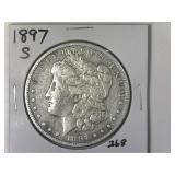 1897-S Morgan Silver Dollar