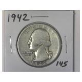 1942 Washington Quarter