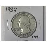 1934 Washington Quarter