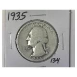 1935 Washington Quarter