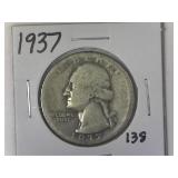 1937 Washington Quarter