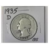 1935-D Washington Quarter