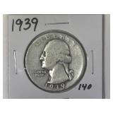 1939 Washington Quarter