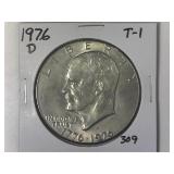 1976-D T-1 Ike Dollar