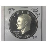 1976-S T-2 Clad Proof Ike Dollar